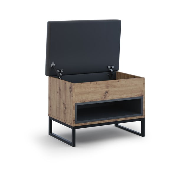 Cipőtartó paddal, tölgyfa dekorral Olis - Cosmopolitan Design-image-3