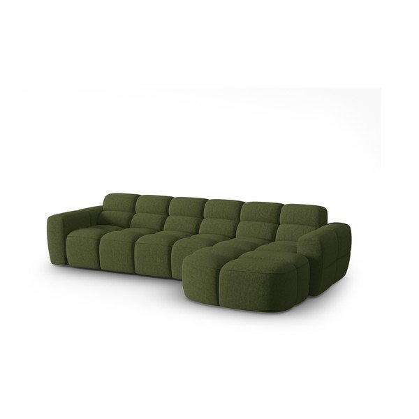 Zöld sarokkanapé Lisa – Micadoni Home-image-2