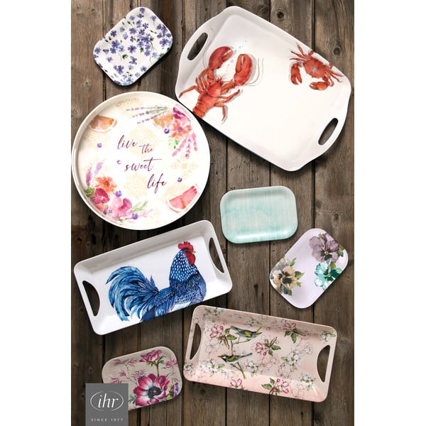 Organikus pamut asztali futó 150x45 cm Blue Plumage - IHR-image-2