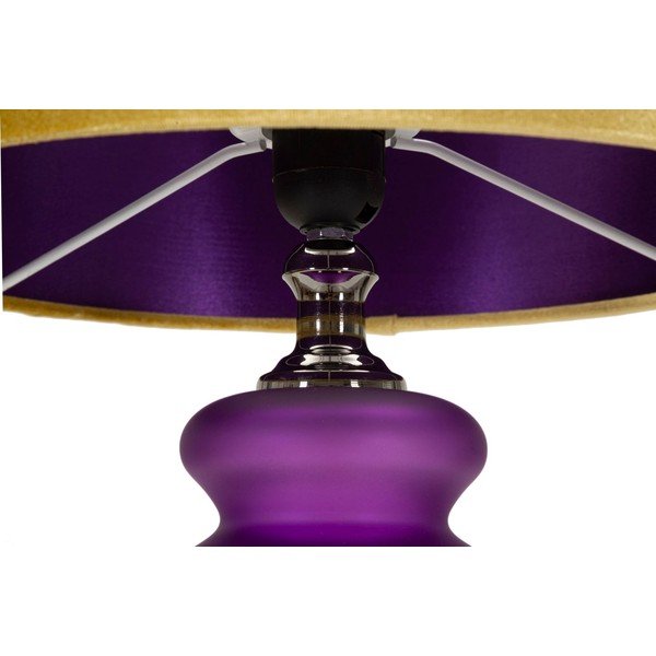 Sárga-lila asztali lámpa textil búrával (magasság 57,5 cm) Milva Two – Mauro Ferretti-image-4