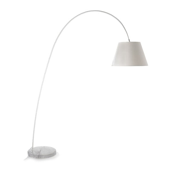 Smarty állólámpa fehér lámpabúrával és márvány talapzattal - Tomasucci