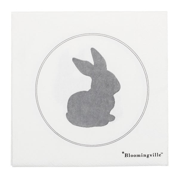 Bunny 20 darabos papírszalvéta szett, 33 x 33 cm - Bloomingville