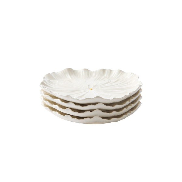 Fehér porcelán tányér készlet 4 db-os Elva – Jotex-image-2