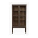 AbbeyWood vitrin füstös tölgyfa dekorral - Woodman