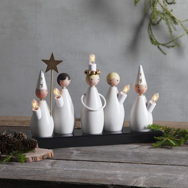 Fekete-fehér konnektorhoz csatlakoztatható fénydekoráció Luciakör – Star Trading-image-1