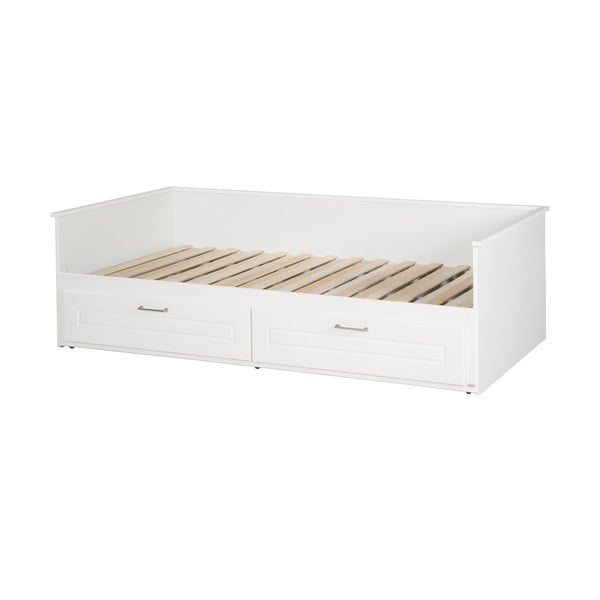 Fehér egyszemélyes ágy tárolóhellyel, ágyráccsal 90x200 cm Felicia – Roba