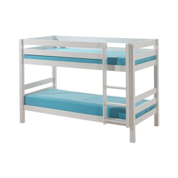 Pino fehér emeletes ágy, magasság 140 cm - Vipack-image-1