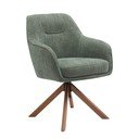 Zöld kárpitozott étkezőfotel szett 2 db-os Avola – Unique Furniture