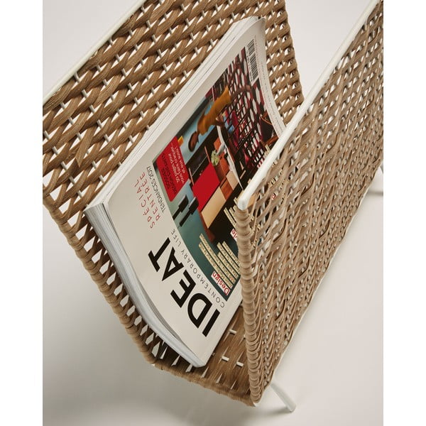 Műrattan újságtartó állvány Shibori – Kave Home-image-1