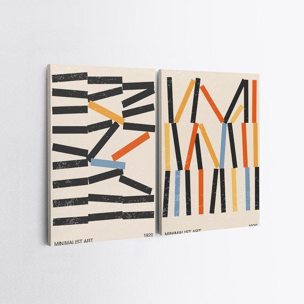 Kép szett 2 db-os 50x70 cm Lines – Wallity-image-2