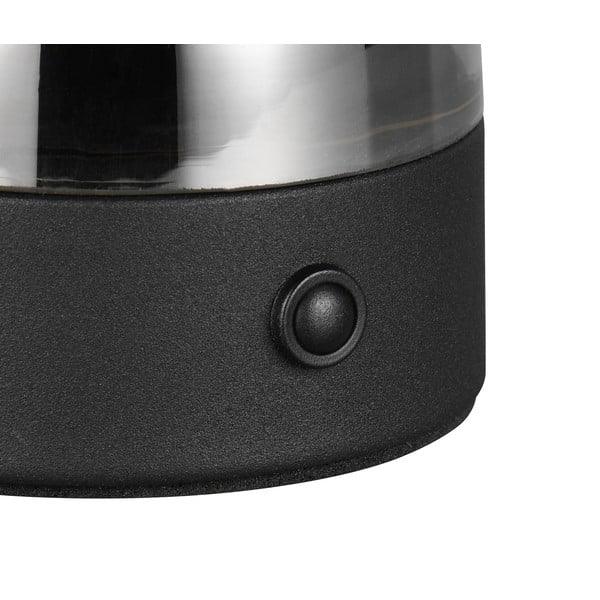 Szürke LED asztali lámpa üveg búrával (magasság 18 cm) Dooley – Trio-image-2