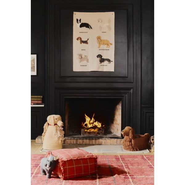 Piros mosható-kézi szövésű pamut szőnyeg 90x120 cm Tartan Vintage Red – Lorena Canals-image-3