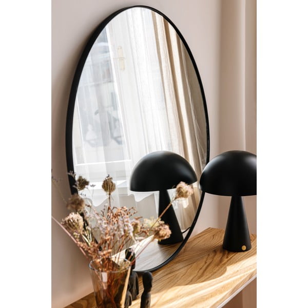 Fekete fali tükör ø 80 cm Layla - Bonami Essentials-image-1