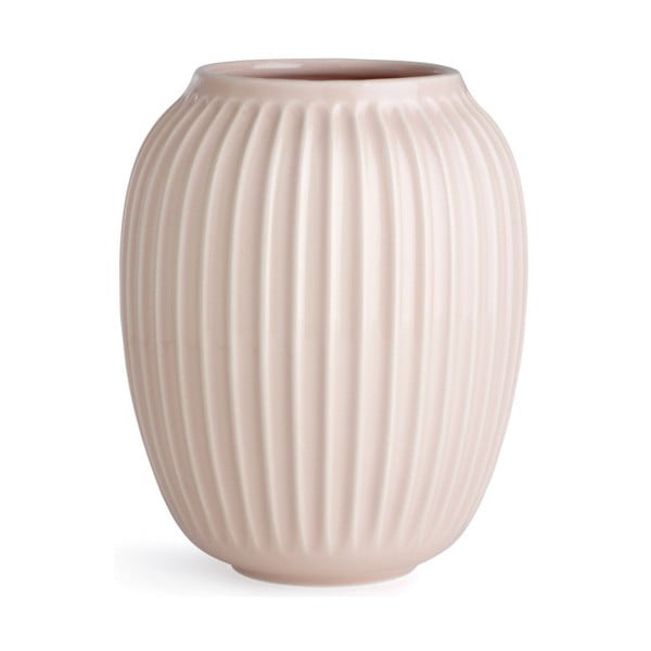 Hammershoi világos rózsaszín agyagkerámia váza, magasság 20 cm - Kähler Design