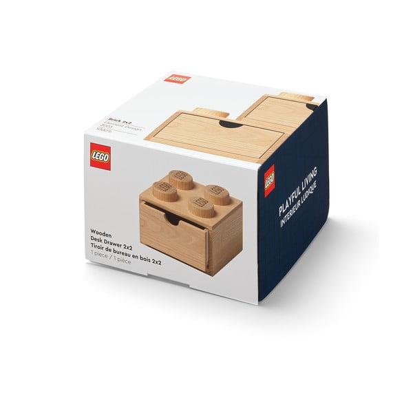 Wood tölgyfa gyerek tárolódoboz - LEGO®-image-4