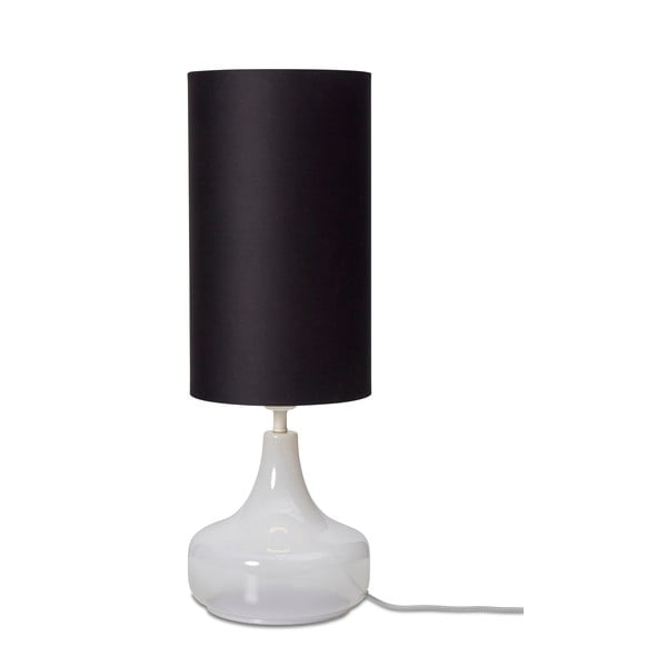Fekete asztali lámpa textil búrával (magasság 75 cm) Reykjavik – it's about RoMi