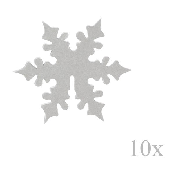 Snowflake 10 db-os üvegdísz szett - Neviti