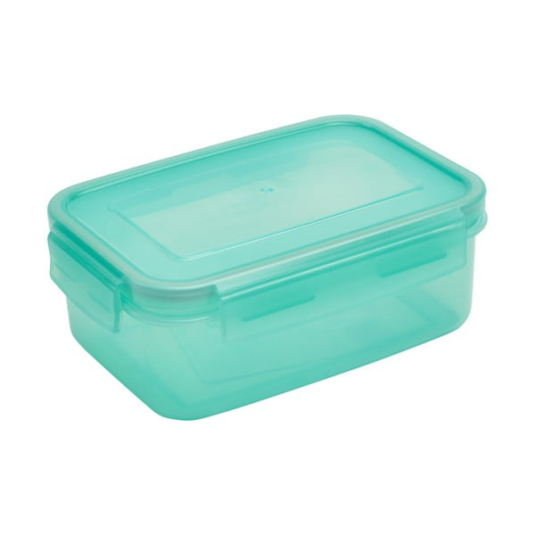 Clip And Close Rectangular Blue Haze zöldeskék, fedeles ételtároló doboz, 900 ml - Addis