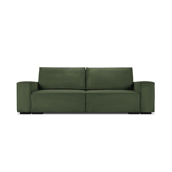 Azalea zöld kordbársony kinyitható kanapé - Mazzini Sofas-image-2