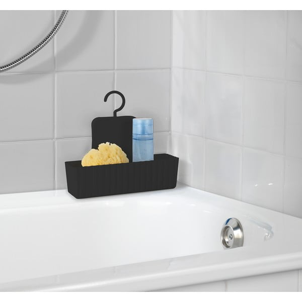 Fekete függő fürdőszobai polc Minas – Allstar-image-1