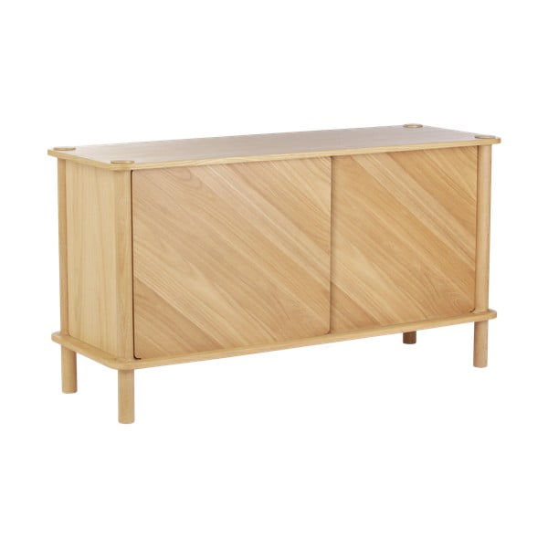 Natúr színű tölgyfa komód tolóajtóval 135x73,5x48 cm Italic – UMAGE-image-2