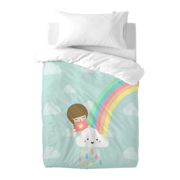Rainbow gyerek ágyneműhuzat garnitúra 100% pamutból, 100 x 120 cm - Happynois