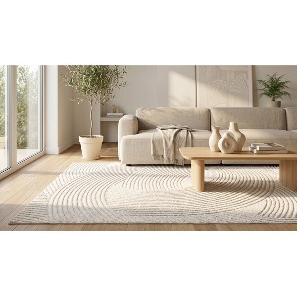 Krémszínű szőnyeg 120x170 cm Zephyr – ESTE-image-3