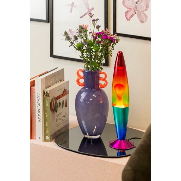 Zöld üveg lávalámpa (magasság 41,5 cm) Rainbow Rocket Lava – Leitmotiv-image-1