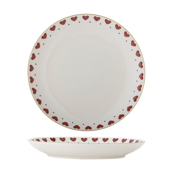 Fehér agyagkerámia tányér karácsonyi mintával ø 26,5 cm Jolly – Bloomingville-image-4