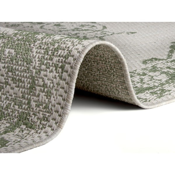 Oslo zöld-bézs kültéri szőnyeg, 80x150 cm - Ragami-image-1