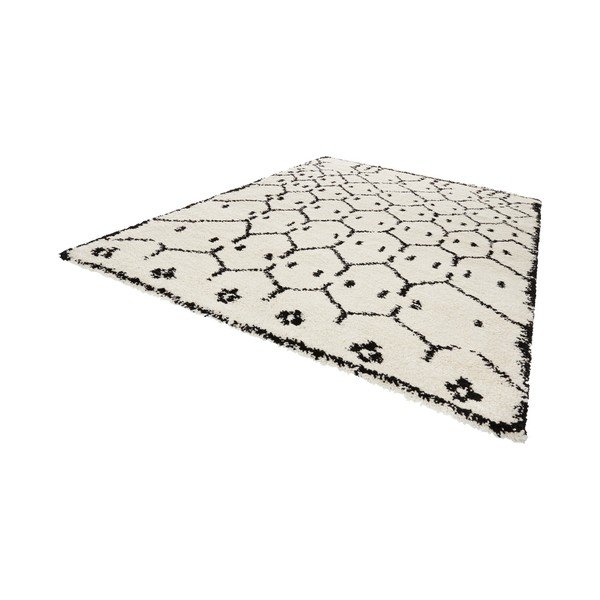 Allure Ronno White fehér-fekete szőnyeg, 120 x 170 cm - Mint Rugs-image-1