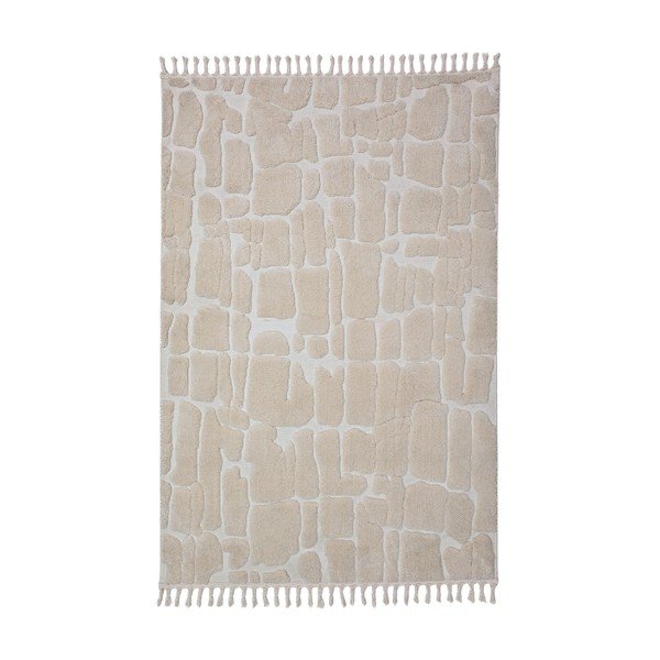 Krémszínű szőnyeg 160x230 cm Esra Cobbled – Flair Rugs