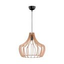 Wood világosbarna fa-fém függőlámpa, magasság 150 cm - Reality