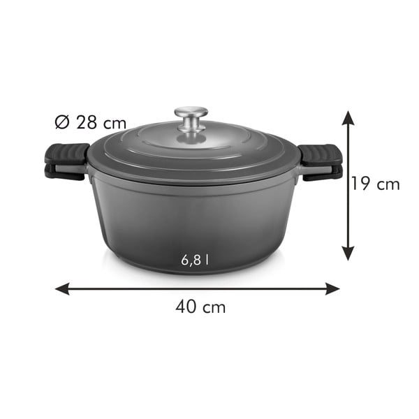 Indukciós tűzhelyhez alkalmas edény 6.8 l Bordeaux – Tescoma-image-2