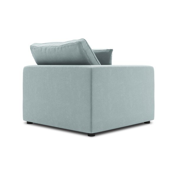 Galaxy világoskék sarokrész moduláris kordbársony kanapéhoz, bal oldali - Windsor & Co Sofas-image-3