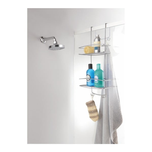 Onda kétszintes fürdőszobai fali polc - Metaltex-image-1