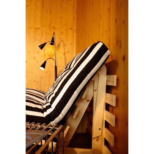 Fekete-fehér kinyitható futon-fa fotel Roots – Karup-image-4