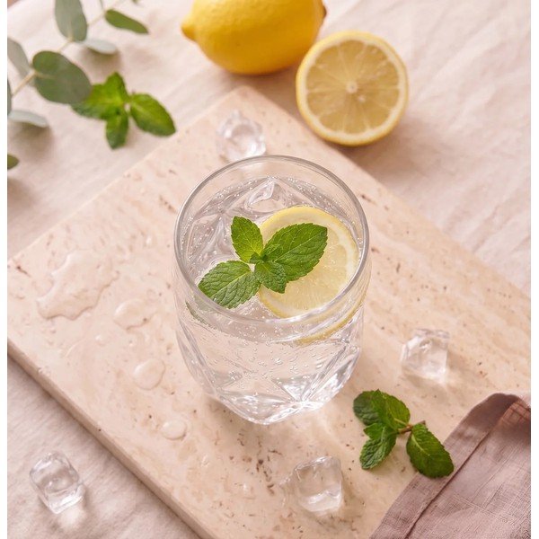 Boroszilikát üveg pohár szett 6 db-os 400 ml Geo – Vialli Design-image-2