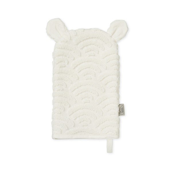 Elefántcsont színű bio pamut mosdókesztyű 14x22 cm Off-White – Cam Cam Copenhagen