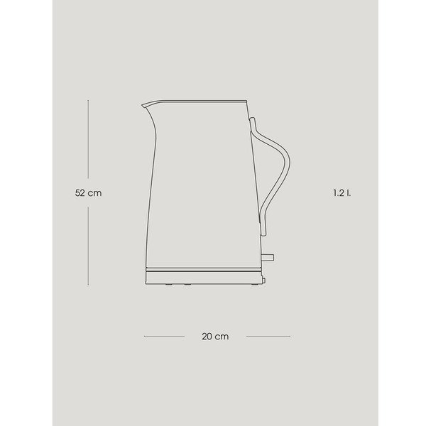 Fekete rozsdamentes acél vízforraló 1,2 l Emma – Stelton-image-4