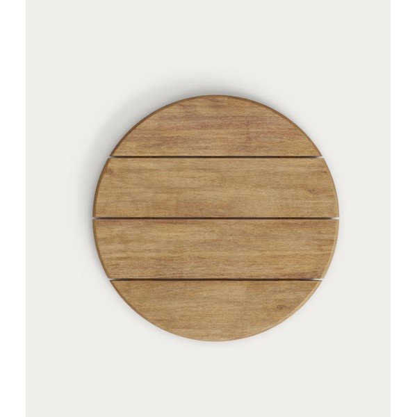 Kerek kerti dohányzóasztal akácfa asztallappal ø 55 cm Saura – Kave Home-image-4