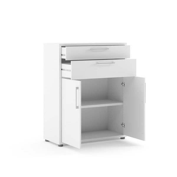 Fehér moduláris könyvespolc 89x113 cm Prima – Tvilum-image-1