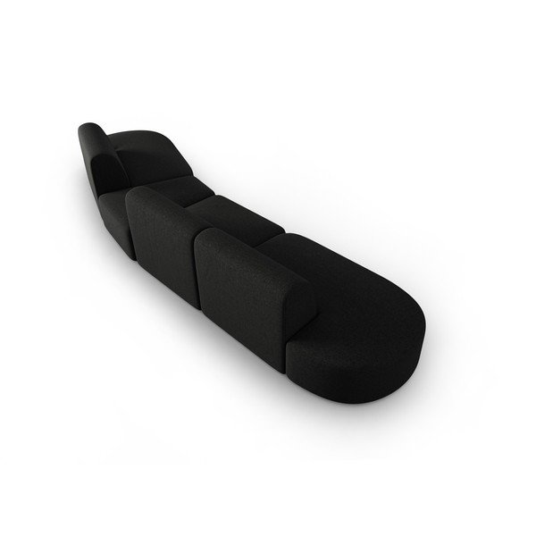 Fekete kanapé 412 cm Shane – Micadoni Home-image-3