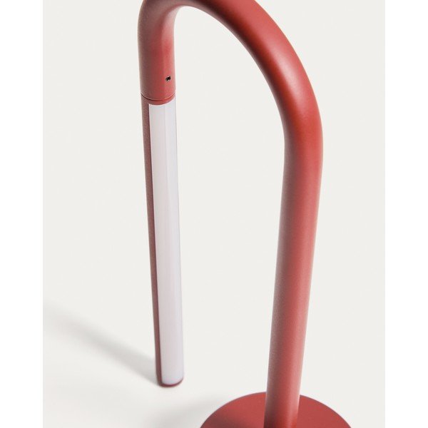 Piros fém LED asztali lámpa (magasság 30 cm) Bow – Kave Home-image-4