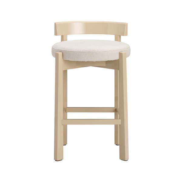 Bézs kárpitozott bárszék (ülésmagasság 66 cm) Hugg – Ellos Home-image-2