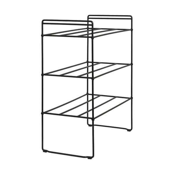 Fekete fém cipőtartó állvány Swansea – House Nordic-image-2