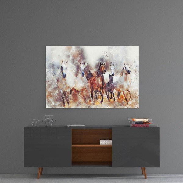 Horses II. üvegezett kép - Insigne-image-3