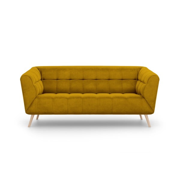 Étoile sárga bársony kanapé, 170 cm - Interieurs 86