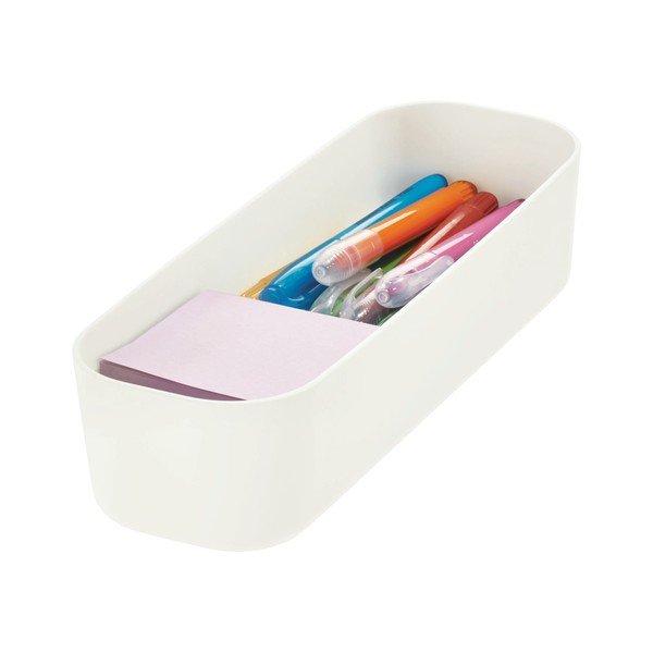 Eco fehér tárolódoboz, 9 x 27,5 cm - iDesign-image-1
