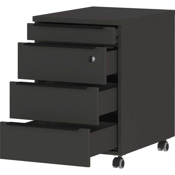 Antracitszürke zárható szekrény 42x63 cm Mailand – Germania-image-3